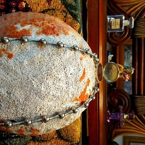 1973 Estee Lauder Moonsilver Perfume necklace.